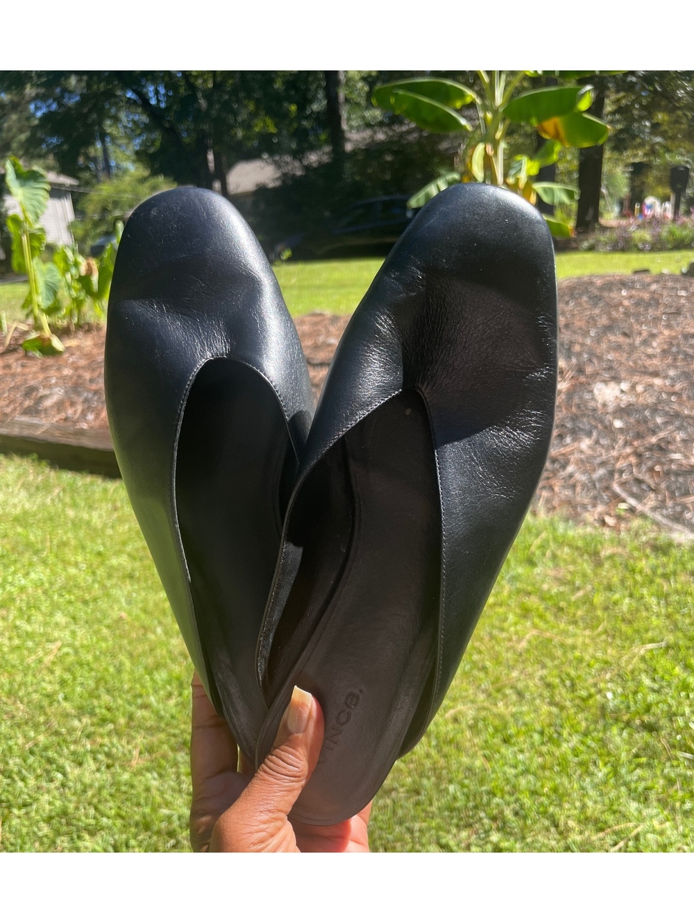 Vince leather slip-on mules